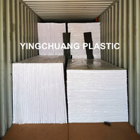 Yingchuang prix compétitif cuisine armoire en plastique blanc panneau de mousse PVC 18mm panneau de feuille de mousse Pvc