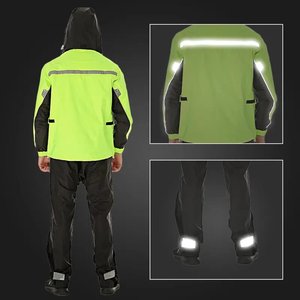 Eco-Friendly <strong>Raincoat</strong> <strong>Nylon</strong> Motorcycle Rain Coat for Adults Waterproof Rainsuit - Product Image 4