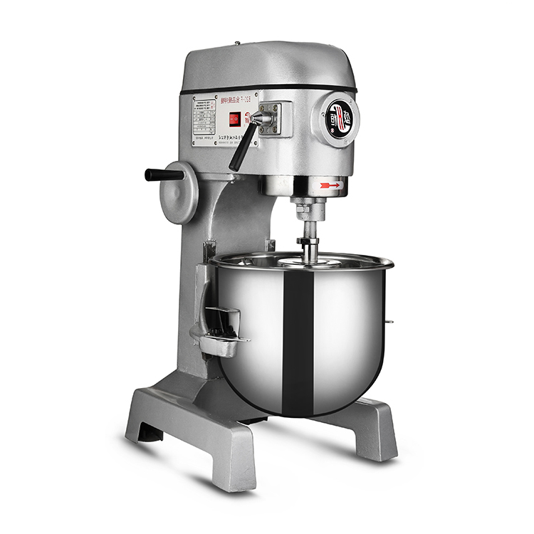 Высококачественный электрический планетарный пищевой миксер из нержавеющей стали с регулируемой скоростью, серебристо-серый, 20 л