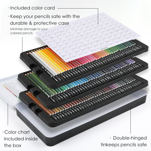 Bộ bút chì màu nước Mobee P-3511 120 màu, lõi mềm cao cấp, tan trong nước, dùng cho vẽ tranh, minh họa, tạo bóng, thiết kế. - Product Image 5