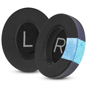 Oreillettes de remplacement en maille respirante pour <span class=keywords><strong>Bose</strong></span> <span class=keywords><strong>NC700</strong></span>-Coussinets d'oreille noirs/violets confortables en mousse à mémoire de forme - Product Image 2
