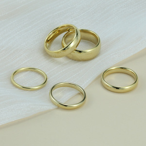 Modeschmuck Frauen Männer Wolfram Stahlringe <span class=keywords><strong>Original</strong></span> farbe Klassische Trendy Hochzeit Edler Schmuck Einzigartiges Design Paar <span class=keywords><strong>Ring</strong></span> Geschenk - Product Image 5
