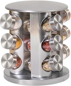 Étagères murales de cuisine pour organiser les accessoires, les condiments et les épices, avec des bocaux en verre - Product Image 1