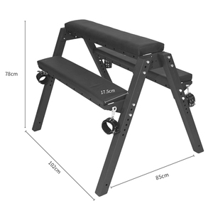 BANSEY Banc de contrainte pour position couchée, Station de genouillère à marches, Chaise de bondage, Panca, Mobilier de bondage pour adultes - Product Image 6