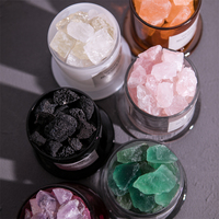 Cadeau d'aromathérapie sans flamme, étiquette privée personnalisée, avec diffuseur de pierre volcanique noire avec huiles essentielles,