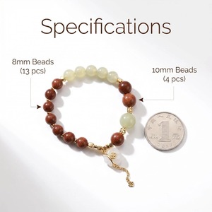 Pulsera <span class=keywords><strong>de</strong></span> cuentas <span class=keywords><strong>de</strong></span> incienso natural mezclado <span class=keywords><strong>de</strong></span> 8 mm/10 mm con colgante <span class=keywords><strong>de</strong></span> resina <span class=keywords><strong>de</strong></span> gelatina <span class=keywords><strong>de</strong></span> lichi chapado en oro, <span class=keywords><strong>de</strong></span> moda, con <span class=keywords><strong>beneficios</strong></span> holísticos para el bienestar. - Product Image 2