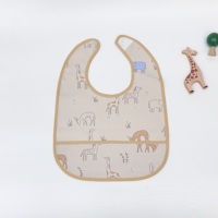 Bavoirs imperméables pour bébé avec poche anti-miettes, bavoirs réglables pour bébé, bavoirs pour bébé qui font leurs dents, bavoirs pour bébé pour manger