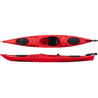 Kayak de mer de 4.2m, meilleure qualité, siège dans le kayak, bateau de tourisme gonflable, en plastique LLDPE, canoë avec palettes