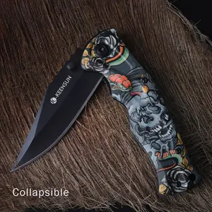 High Quality Collected Folding Tactical Pocket Hunting Sharp Outdoor Knife 3d Embos