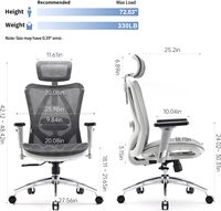 Personnalisé Gratuit Cadeira De Escritorio Silla Oficina Premium Gris Debout Ergonomique Hauteur Réglable Pleine Maille Chaise De Bureau Pivotante