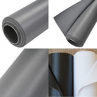 Latar Belakang Vinyl Abu-abu 2.72 * 6m 510gsm dengan batang rol aluminium untuk Foto Video Studio