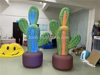 Ballon gonflable en tissu Oxford en forme de cactus avec ventilateur intégré et lumières LED, résistant aux intempéries pour la décoration de jardin
