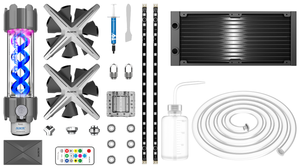 ALSEYE DIY X240 DIY kit de ventilateur de refroidissement par eau ordinateur de jeu refrigeracin liquida <span class=keywords><strong>pc</strong></span> - Product Image 2