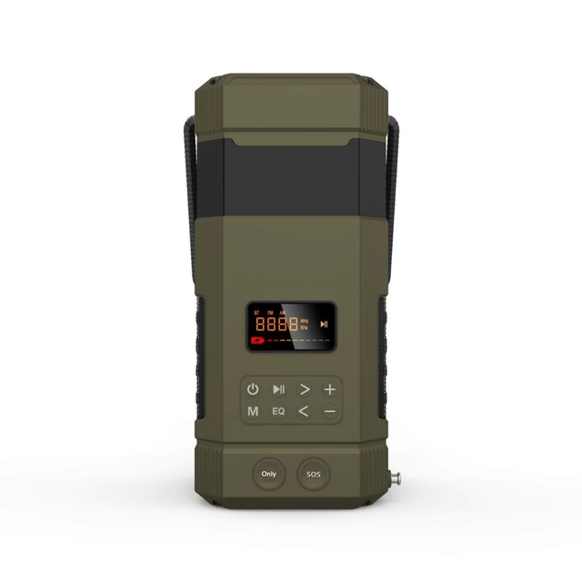 Outdoor DAB Solar Crank Radio 5000mAh Power Bank, Hand Crank Radio with Solar Panel  Hand Crank Generator for Emergency Survival