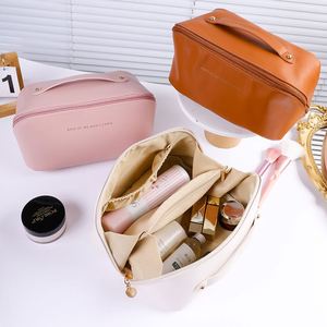 Ins Viral Handbag Organizer, Accordion Pillow Cosmetic <b>Bag</b>, <b>Large</b> Capacity Travel <b>Toiletry</b> Storage <b>Bag</b> - Product Image 2