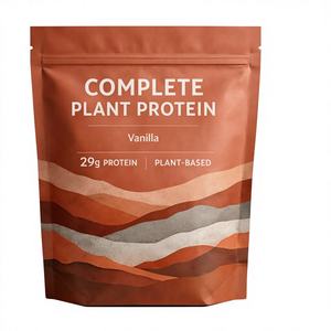 Protéine végétale complète HACCP NSF GMP biologique, isolat de protéine de pois, végétalien, sans sucre, en poudre, personnalisation sur mesure, étiquettes client - Product Image 1