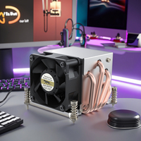 Ventilateur de refroidissement PC silencieux avec 6 tubes en cuivre en aluminium pour boîtier d'ordinateur Vente en gros 4 broches