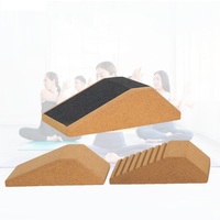 OEM Vente en gros Haute Qualité Durable Écologique Portable Ergonomique Bloc de Squat en Liège Antidérapant pour Rehaussement de Talon et Musculation