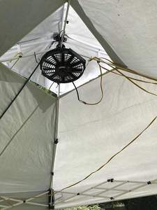 Ventilador <span class=keywords><strong>Solar</strong></span> de Techo de Alta Eficiencia de 50 W, 12 Pulgadas, Funcionamiento Silencioso, Material ABS e Inteligente para Refrigeración de Garaje/Cobertizo/Invernadero - Product Image 4