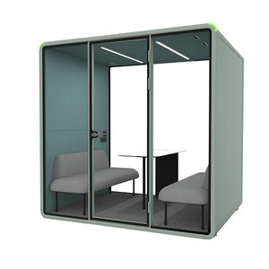 Office Pod Big Size Sound Insulated Office Booth 4 Person Indoor Mobile Team Meeting Office Pod - Product Image 3
