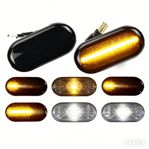 Luce Laterale Dinamica Sequenziale a LED per <span class=keywords><strong>Renault</strong></span> Opel Nissan Smart, Indicatore di Direzione a Flusso Continuo - Product Image 5