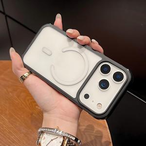 Funda Magnética Transparente Original y Colorida para iPhone 18, 17 Air, 16 Pro, 15, 14, 13, 12 Pro Max, Resistente a Impactos, Carcasa Trasera Rígida - Product Image 1
