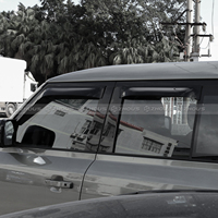 Nuevos deflectores de ventana cromados negros de alta resistencia para lluvia y sol, 4 piezas, visera solar para puerta, accesorios para coche L663 Defender 90 110