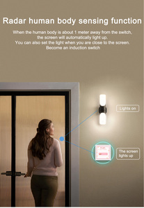 Nuovo interruttore a parete intelligente a schermo intero L10 1/2/3/4 Gang per l'automazione domestica di icone e nomi personalizzati, Tuya Alexa Google <span class=keywords><strong>Home</strong></span> - Product Image 5