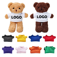 Ours en peluche super doux avec logo brodé personnalisé en gros avec remplissage en coton PP amusant cadeau pour bébé pour les filles