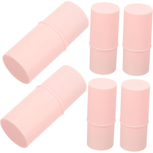 Tube de baume à lèvres mini personnalisé en gros 6ml vide en plastique avec bouchon à vis couleurs rose noir blanc en ABS/PP pour sérigraphie - Product Image 1
