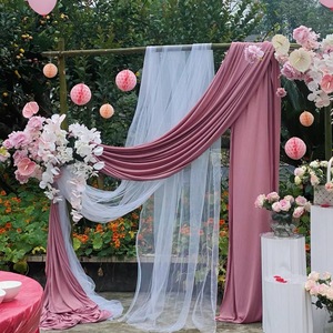 Vente <span class=keywords><strong>Flash</strong></span> : Décorations Romantiques pour Mariages – Rideaux de Fond et Tissus de Plafond pour Cérémonies en Extérieur et Événements Festifs - Product Image 3