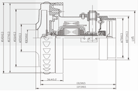 Ventilateur électrique monophasé haute vitesse 110v 220v Moteur de moteur d'aspirateur sec et humide