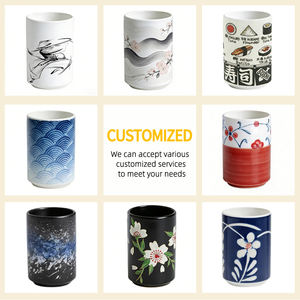 Taza de Té Japonesa Personalizada, Tazas de Té de Cerámica y Porcelana sin Asa, Modelo Asiático para Té Matcha, Té Verde y Capuchino - Product Image 5