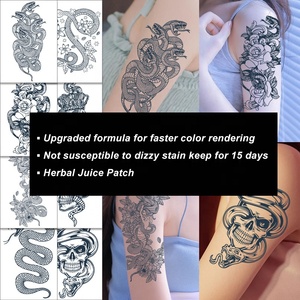 OEM/ODM Diseños Geniales, Tatuaje Temporal Impermeable de Serpiente para Hombre y Mujer, Nuevo Producto - Product Image 2