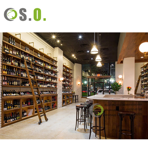 Vente d'usine, éclairage LED pour comptoir de magasin d'alcool, étagère murale pour cave à vin, présentoir pour bouteilles d'alcool de supermarché - Product Image 2