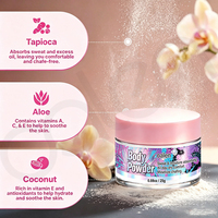 Poudre corporelle sèche longue durée Luxfume Private Label, parfum rafraîchissant, convient pour le visage, le cou et les aisselles