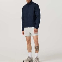 Veste matelassée légère et respirante pour homme, à col montant, entièrement zippée, personnalisable avec logo, style urbain, vente en gros