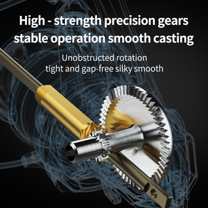 Máy câu cá spinning bằng thép không gỉ, tay quay kiểu vặn, bạc đạn, tỷ số truyền 5.2:1, sản phẩm mới 1000-4000 vòng quay - Product Image 3