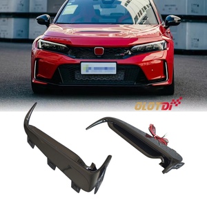 Ailerons de pare-chocs avant ABS, canards, couvercles de feux de brouillard LED, séparateurs pour Honda Civic 11ème génération FL5 Type R 2022-2023 - Product Image 2