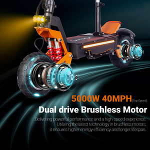 JLM X5 35MPH US Stock Electric <strong>Scooter</strong> 5000W Dual Motor 52V 26Ah Max Load 150kg Hydraulic Brake 11 Inch Fat Tire Manufacturer - Product Image 5