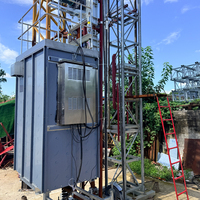 Monte-charge industriel SC40 à crémaillère et pignon pour petites entreprises de construction, capacité 400 kg, idéal pour les petits entrepreneurs et constructeurs