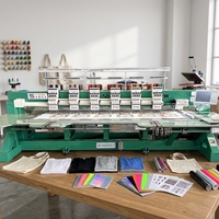Máquina de Bordar Computarizada de 15 Cabezas y 15 Agujas, Equipo de Bordado Industrial Multicabezal para Fábrica Textil