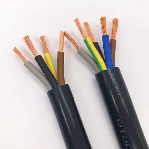 Ligne de fil de cuivre câble blindé fabricants iso 3X1.0mm fil électrique câble électronique flexible à 4 conducteurs