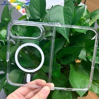 Coque magnétique antichoc transparente et minimaliste pour iPhone 18 Fold, anti-jaunissement