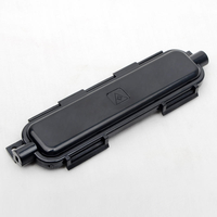 Kotak Pelindung Sambungan Kabel Drop FTTH Tahan Air 1 in 1 Out Fiber Optic Joint Closure Sleeve Case