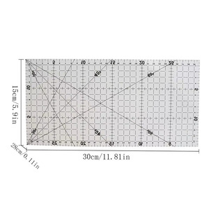 <span class=keywords><strong>Regla</strong></span> de corte Regular, <span class=keywords><strong>regla</strong></span> de corte vertical de retazos, diseño de ropa, <span class=keywords><strong>regla</strong></span> de retazos <span class=keywords><strong>cuadrada</strong></span> negra transparente, 15*30/50/60 CM - Product Image 5