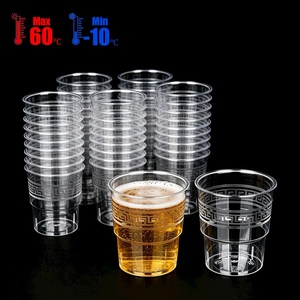 Gobelets jetables en plastique PS transparent de 4 oz pour boissons froides, bière, <span class=keywords><strong>vin</strong></span> rouge, champagne, pour mariage, vente en gros en usine - Product Image 1