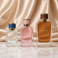 Flacons de parfum en verre de luxe 30 ml en promotion, noirs et roses, flacons vides personnalisés avec emballage et sérigraphie, vaporisateur à sertir