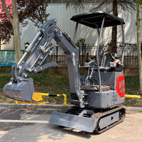 Mini-excavatrice sur chenilles de 1,5 tonne pour usage domestique, livraison gratuite, Euro5 EPA, durable, robuste, fiable, excavatrice hydraulique