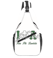 Nouveau Sac Messager Unisexe Personnalisé Phi Beta Sigma Sisters Sorority, Design Perles et Lettres Grecques, Sac de Poitrine pour Voyage et Activités de Plein Air